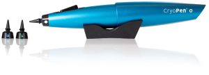 De Cryopen met verschillende opzetstukjes