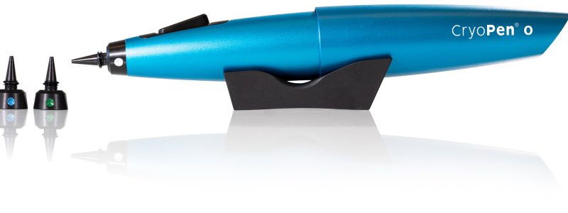 De Cryopen met verschillende opzetstukjes